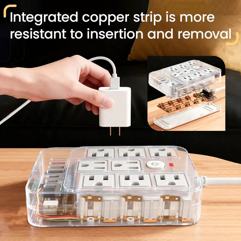 Ultimate 15-In-1 Charging Station Surge Protector: Power Up Your Home and Office with Ease!