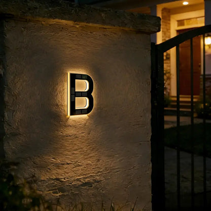 Illuminate Your Home with ISUNMEA 9-Inch Solar-Powered LED House Numbers – Stylish, Waterproof, and Eco-Friendly Address Signage