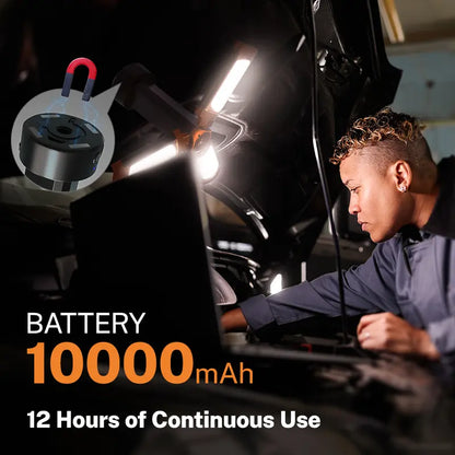 OGERY 10000/18000Mah High Lumens Adjustable Flashlight & Lantern - Rechargeable 2200 Lumens Dimmable Work/Emergency Light, Remote Control, Power Bank, 1.5-2M (1.75-6.5Ft) Detachable Tripod for Camping, Home