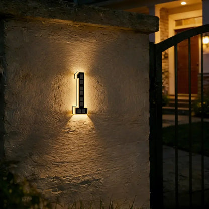 Illuminate Your Home with ISUNMEA 9-Inch Solar-Powered LED House Numbers – Stylish, Waterproof, and Eco-Friendly Address Signage