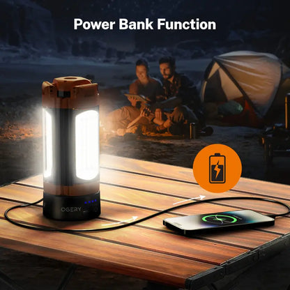 OGERY 10000/18000Mah High Lumens Adjustable Flashlight & Lantern - Rechargeable 2200 Lumens Dimmable Work/Emergency Light, Remote Control, Power Bank, 1.5-2M (1.75-6.5Ft) Detachable Tripod for Camping, Home