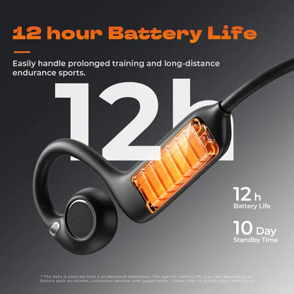 E12 Bluetooth Bone Conduction Wireless Audio Sport Headsets with BT Wireless Link, 8MP HD EIS Stabilization Camera Button, 160+ Languages Instant Translation, Touch Control, IP65 Waterproof for Outdoor Cycling Vlog Recording, Guys’ Outdoor Gadget Gifts