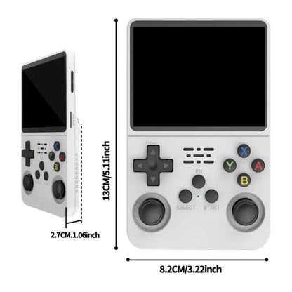 R36S Retro Handheld Console - Ultimate Portable Gaming Experience with 3.5-Inch HD Screen, 64GB Storage, and Easy USB Charging - Perfect Gift for Gaming Enthusiasts!