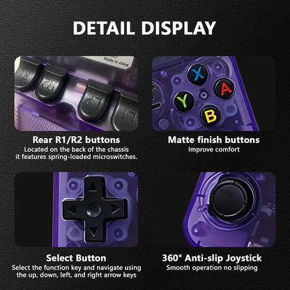 R36S Retro Handheld Console - Ultimate Portable Gaming Experience with 3.5-Inch HD Screen, 64GB Storage, and Easy USB Charging - Perfect Gift for Gaming Enthusiasts!