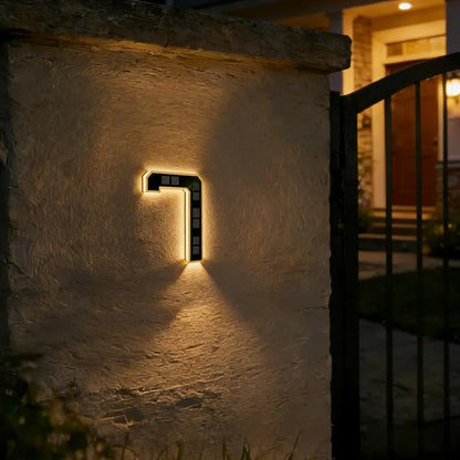 Illuminate Your Home with ISUNMEA 9-Inch Solar-Powered LED House Numbers – Stylish, Waterproof, and Eco-Friendly Address Signage
