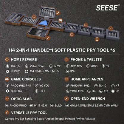 Discover the Ultimate VOOTIK 55-In-1 Magnetic Screwdriver Set – Precision Tools for Home Repair, Electronics, and Furniture Installation – A Perfect Practical Gift!