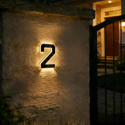 Illuminate Your Home with ISUNMEA 9-Inch Solar-Powered LED House Numbers – Stylish, Waterproof, and Eco-Friendly Address Signage