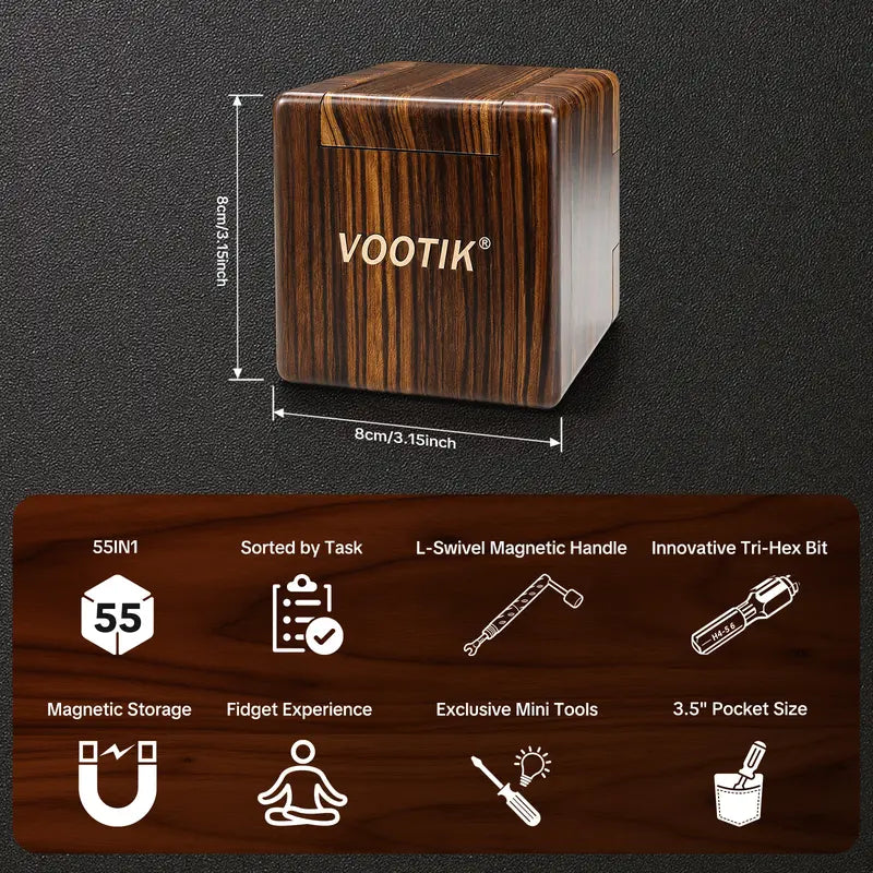 Discover the Ultimate VOOTIK 55-In-1 Magnetic Screwdriver Set – Precision Tools for Home Repair, Electronics, and Furniture Installation – A Perfect Practical Gift!