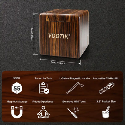 Discover the Ultimate VOOTIK 55-In-1 Magnetic Screwdriver Set – Precision Tools for Home Repair, Electronics, and Furniture Installation – A Perfect Practical Gift!