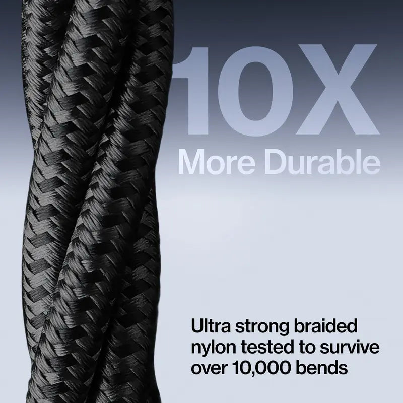 Elevate Your Charging Game with the STATIK Magstack USB-C to USB-C Cable | 100W Fast Charge & 480Mbps Data Sync | Tangle-Free Braided Design for All Your Devices