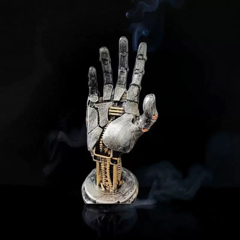 Cyberpunk Asura Vinyl Mechanical Hand Figurine - Unique Collectible Decor for Gamers, Perfect Gift Idea and Stylish Game Controller Stand