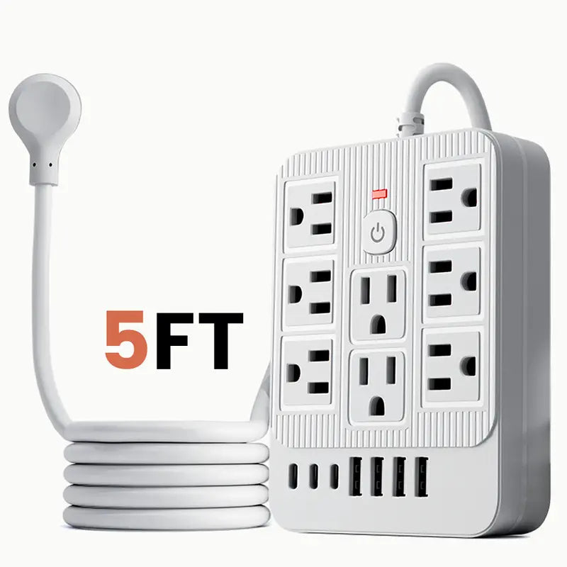 Ultimate 15-In-1 Charging Station Surge Protector: Power Up Your Home and Office with Ease!